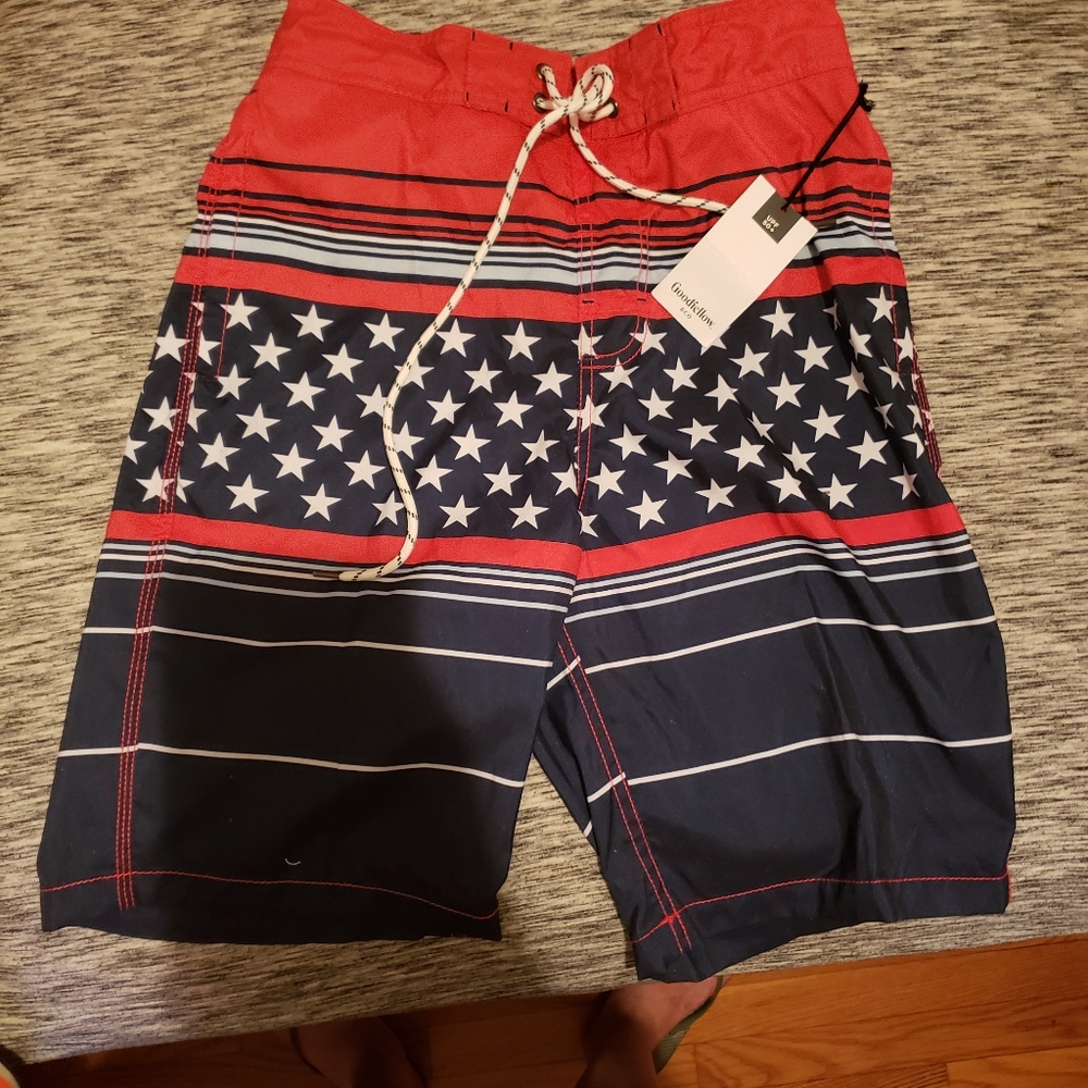 Mens small bathing suite trunks new